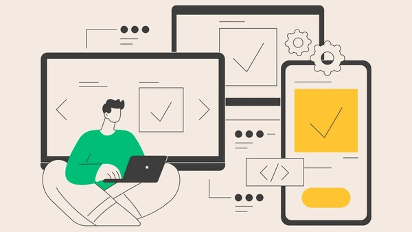 Cross platform app illustration