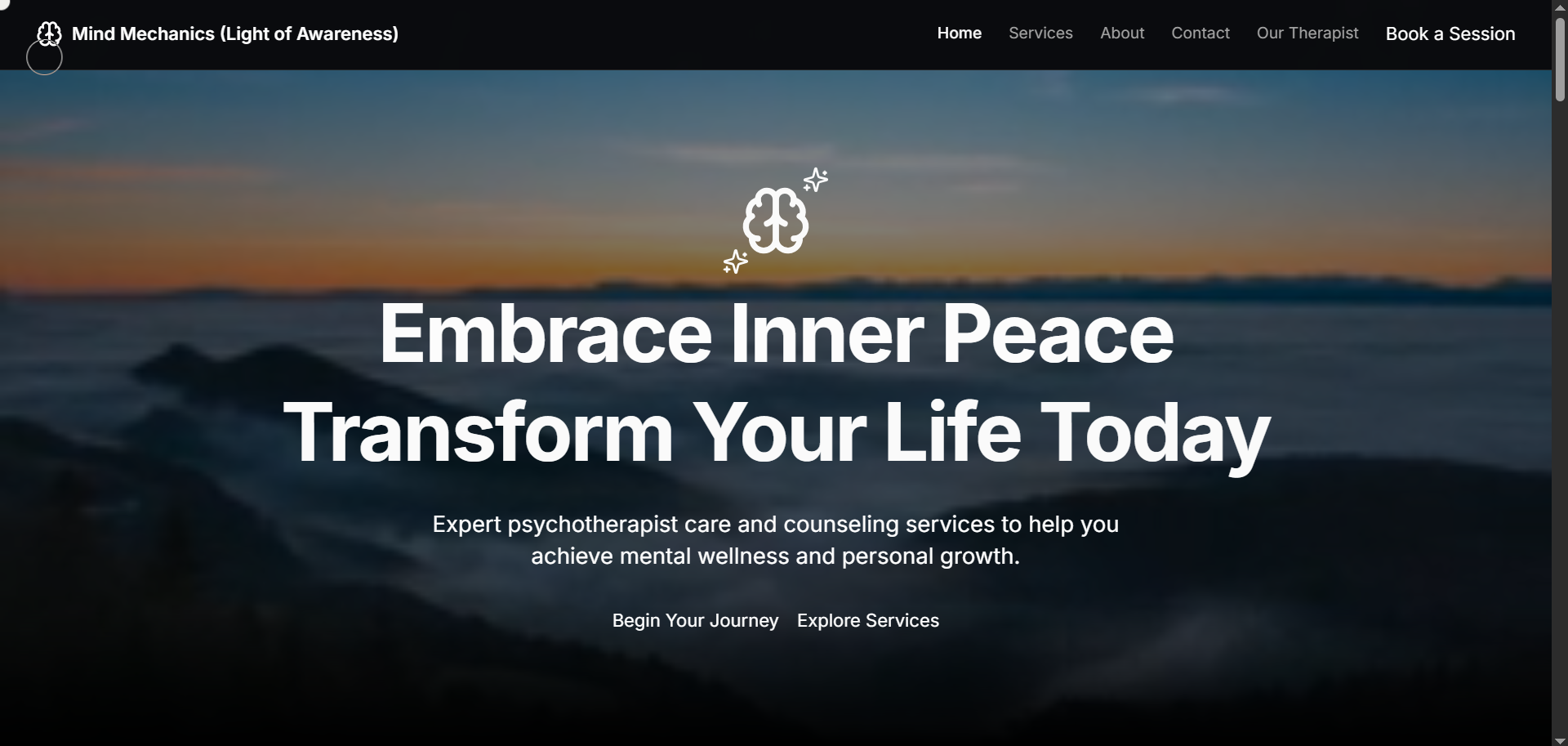 Mind Mechanics Portfolio Website